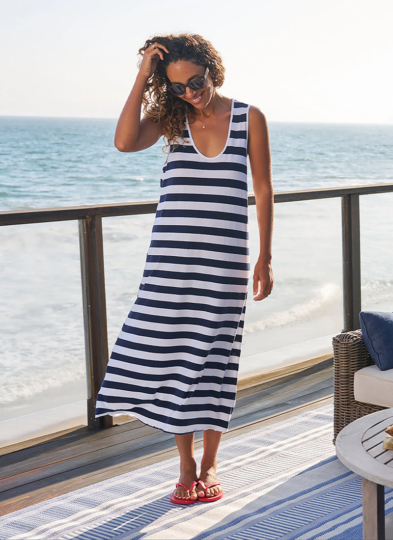 Dylan Scoop Neck Maxi Dress by Frank & Eileen