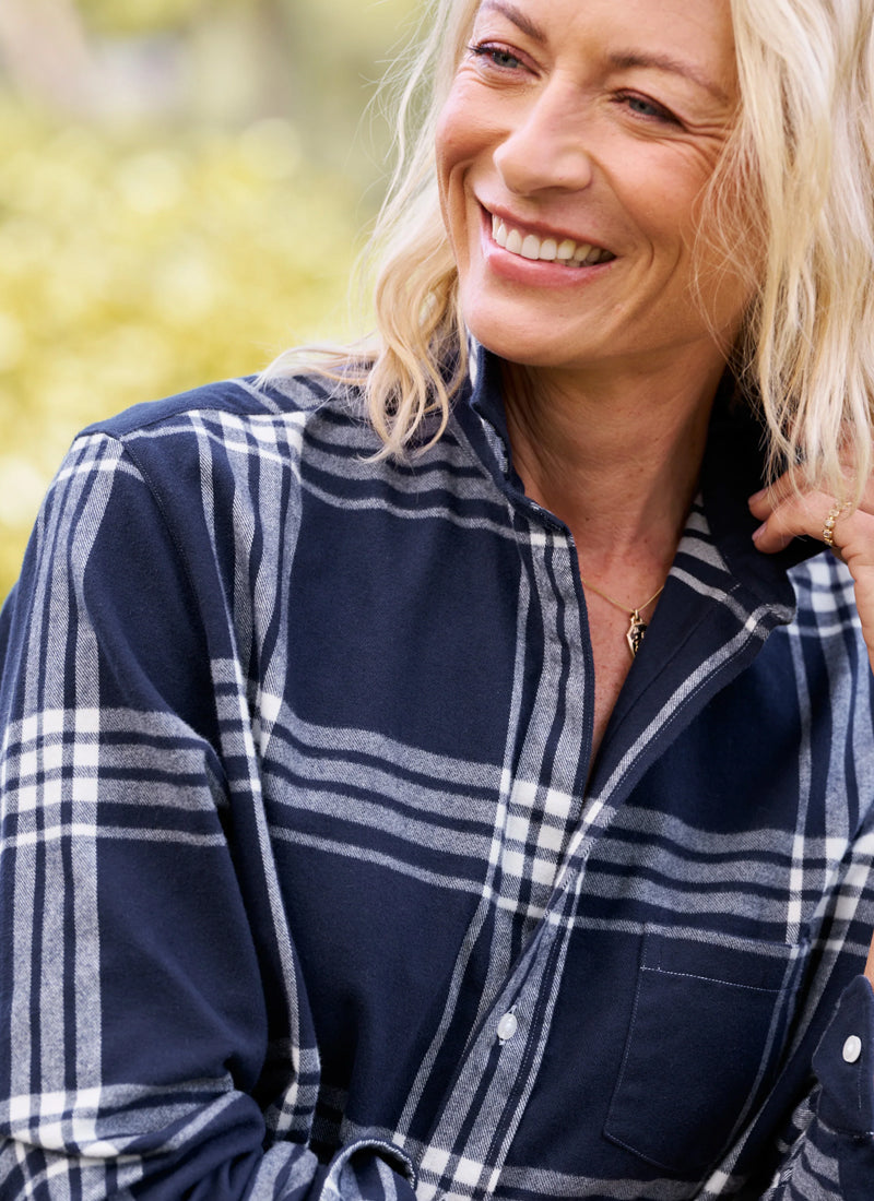 Frank & Eileen Eileen Navy White Plaid