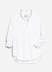 Eileen Ruffle Collar Button-Up Shirt