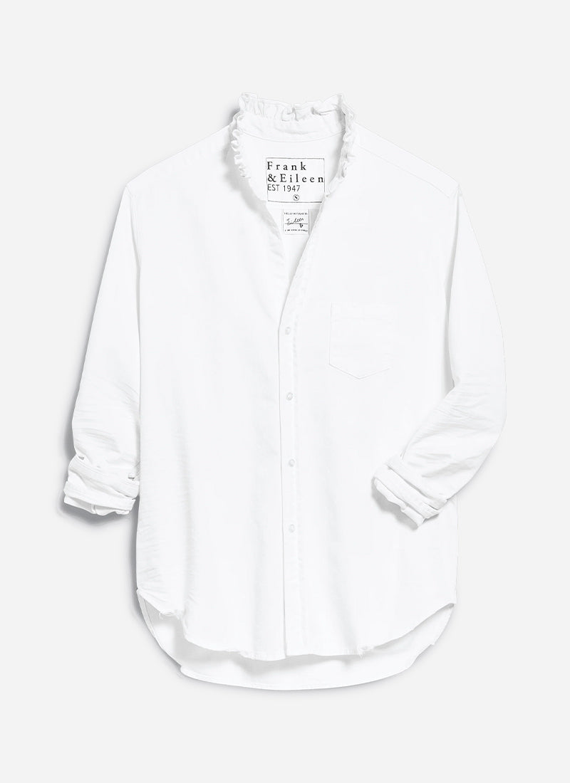 Eileen Ruffle Collar Button-Up Shirt