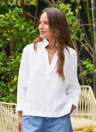 Frank & Eileen Gabi Linen Popover Shirt