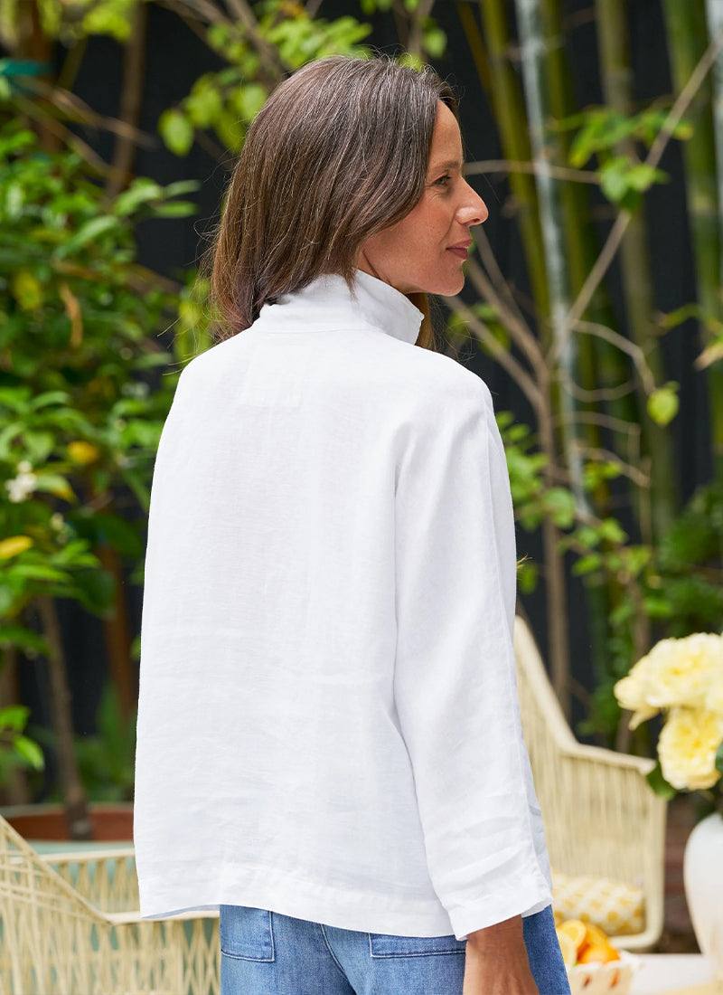 Frank & Eileen Gabi Linen Popover Shirt