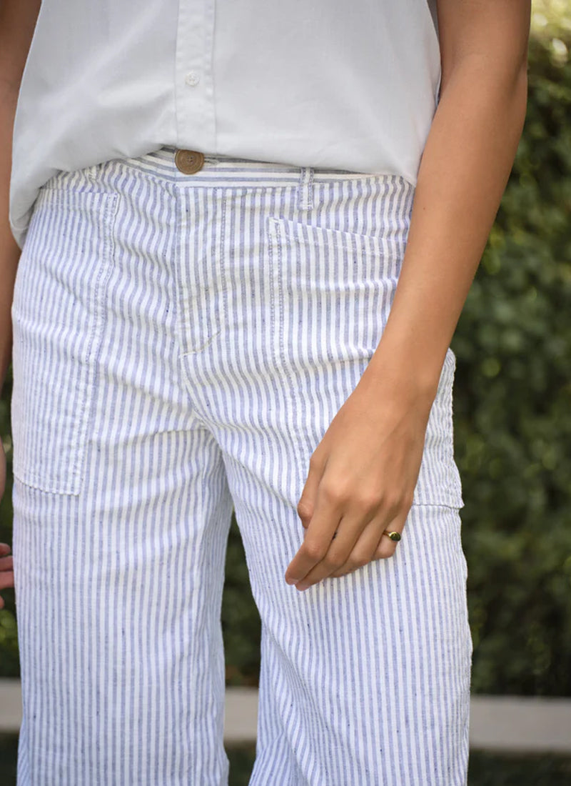 Limerick Seersucker Wrap Pocket Pant