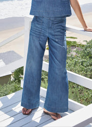 Madeline Patch Pocket Pull On Pants by Frank & Eileen