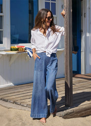 Madeline Patch Pocket Pull On Pants by Frank & Eileen