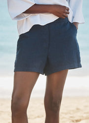 Mae Linen Pull On Short by Frank & Eileen