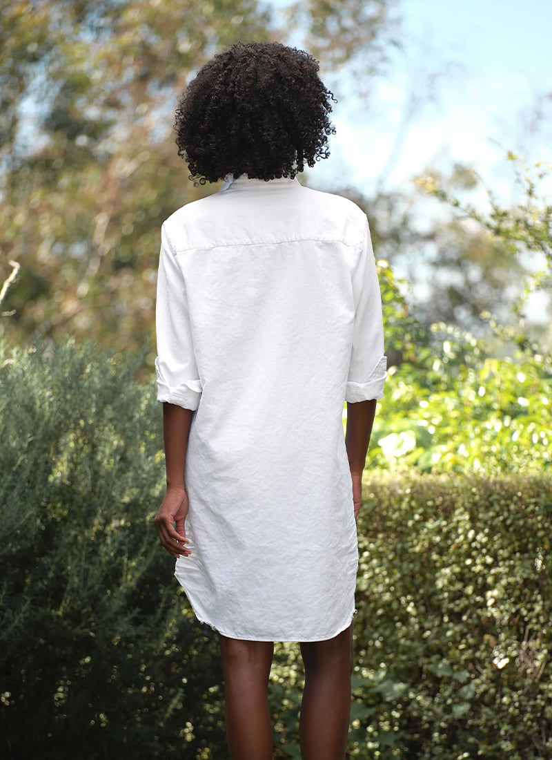 Mary White Denim Shirt Dress by Frank & Eileen