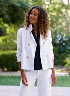 Frank & Eileen Mini Belfast Cropped Peacoat