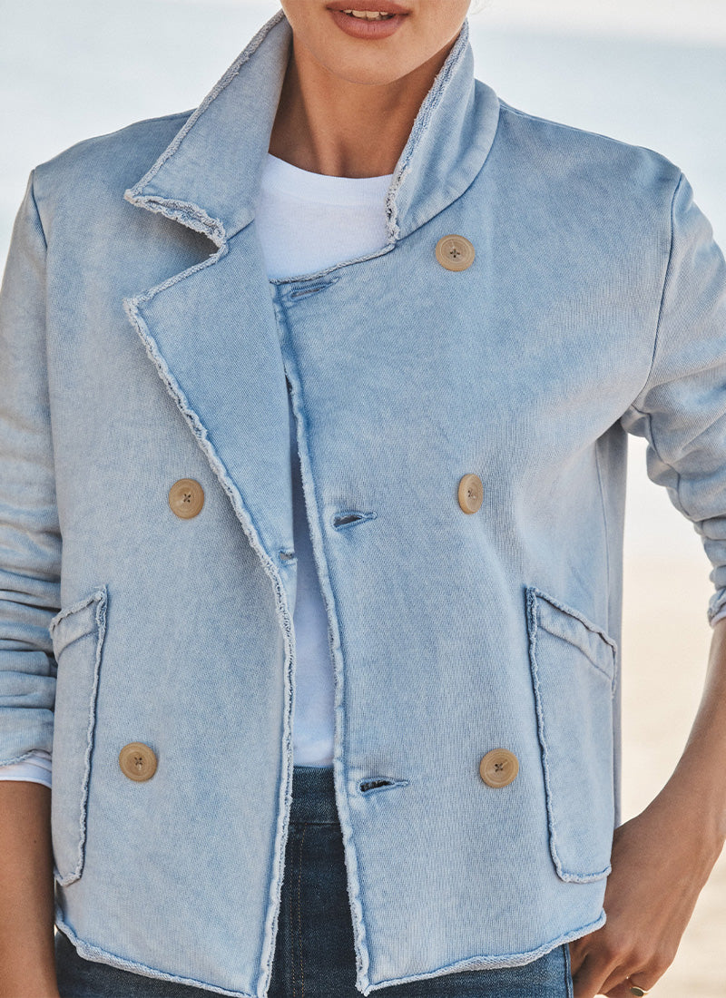 Frank & Eileen Mini Belfast Cropped Peacoat