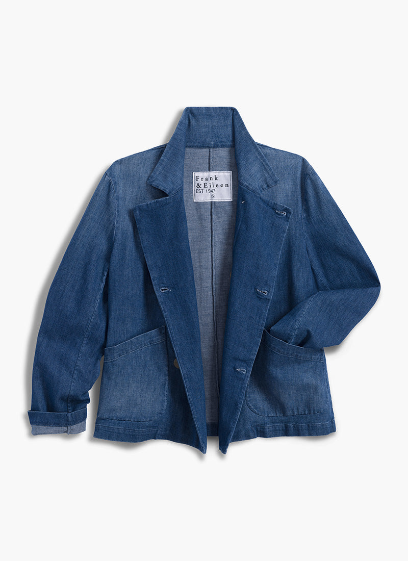 Mini Belfast Denim Peacoat by Frank & Eileen