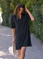 Frank & Eileen Mini Emma Popover Henley Dress