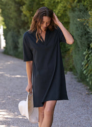 Frank & Eileen Mini Emma Popover Henley Dress