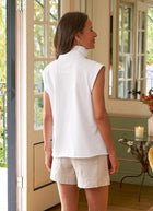 Frank & Eileen Olivia Cotton Popover Henley Tank Top
