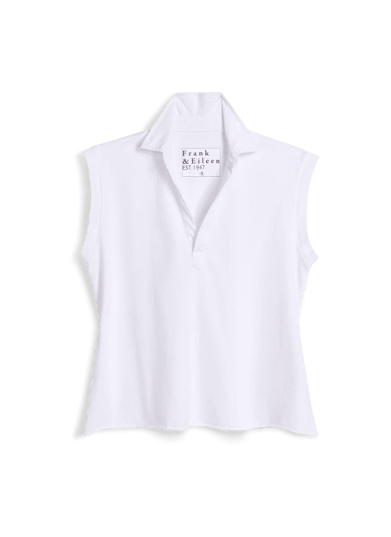 Frank & Eileen Olivia Cotton Popover Henley Tank Top