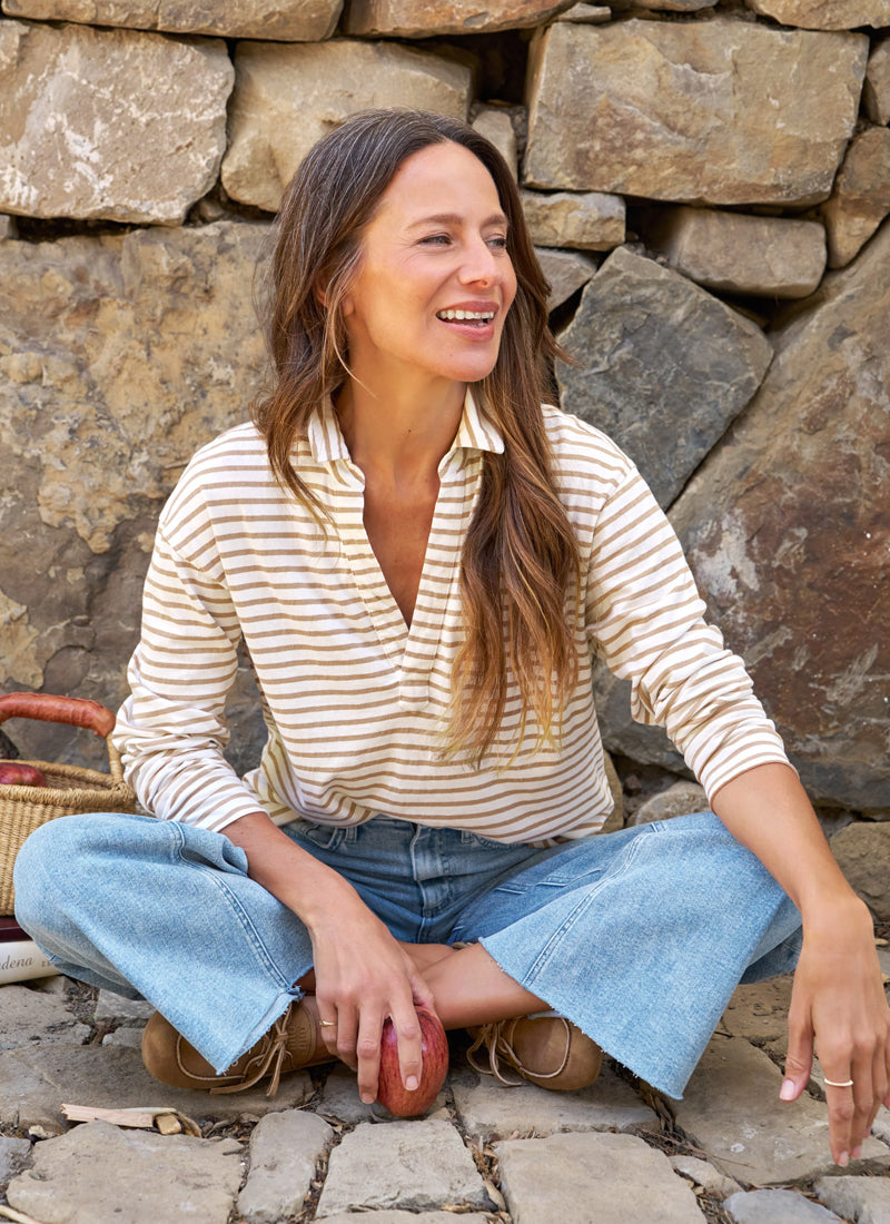 Patrick Jersey Popover Henley by Frank & Eileen at Andrews