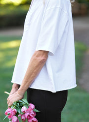 Frank & Eileen Patty Cotton Popover Short Sleeve Henley