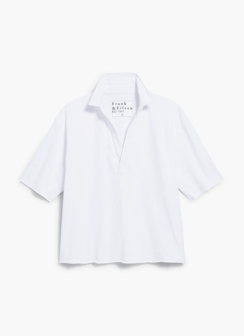 Frank & Eileen Patty Cotton Popover Short Sleeve Henley