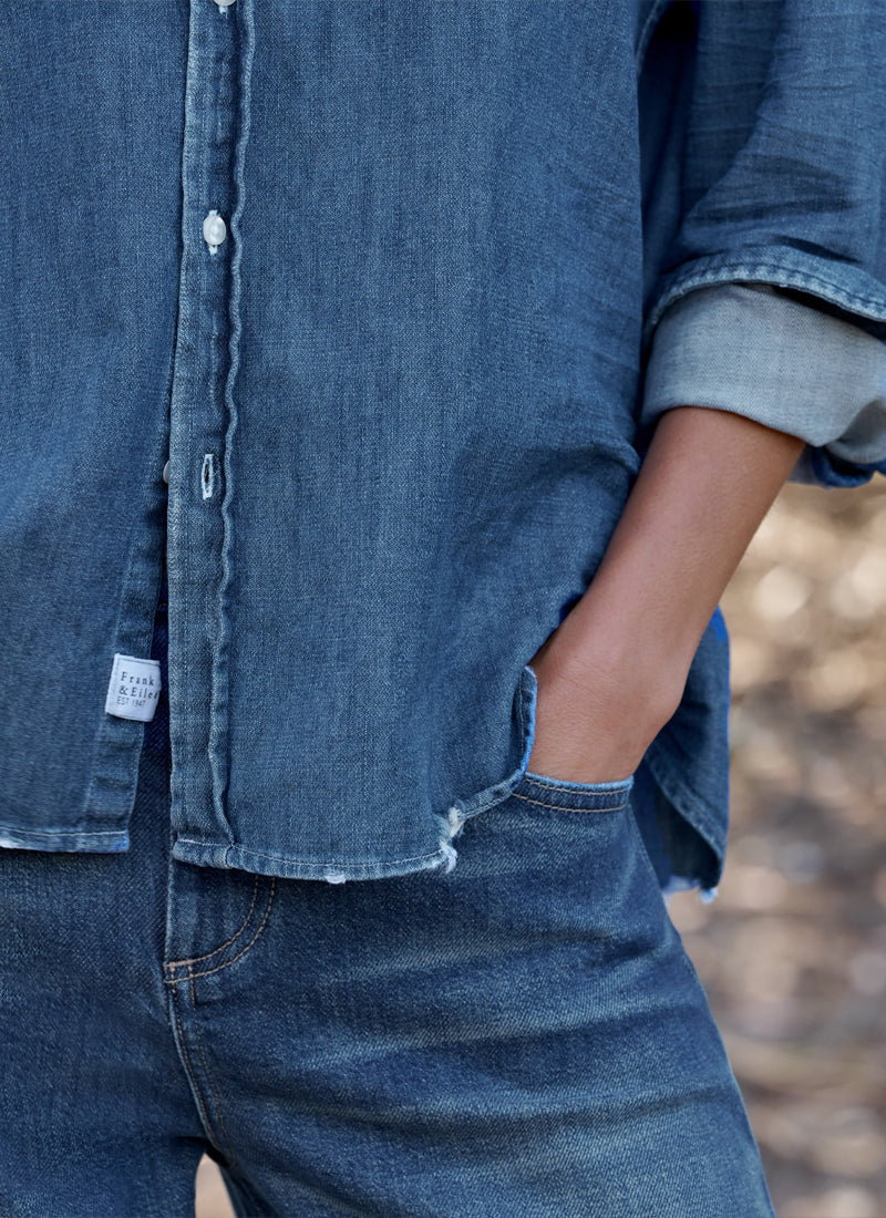 Eileen Denim Relaxed Button-Up Shirt