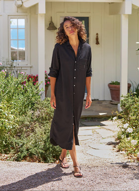 Frank & Eileen Rory Black Famous Denim Shirtdress