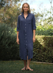 Frank & Eileen Rory Linen Maxi Shirtdress