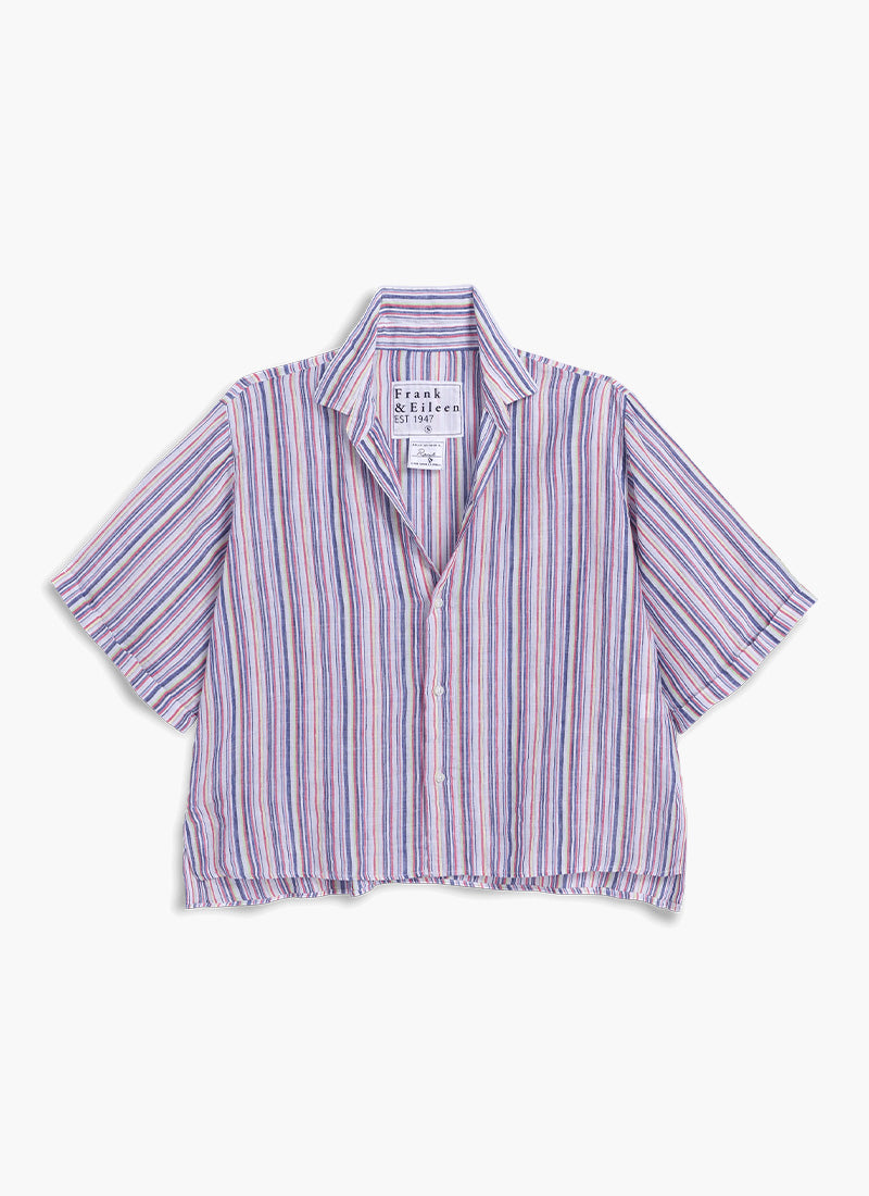 Frank & Eileen Rosie Linen Short Sleeve Button Up Shirt