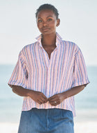 Frank & Eileen Rosie Linen Short Sleeve Button Up Shirt