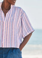 Frank & Eileen Rosie Linen Short Sleeve Button Up Shirt