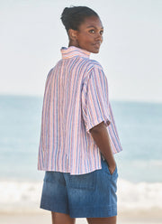 Frank & Eileen Rosie Linen Short Sleeve Button Up Shirt