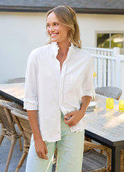 Frank & Eileen Eileen Ruffle Collar Button-Up Shirt