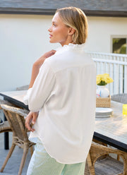Frank & Eileen Eileen Ruffle Collar Button-Up Shirt