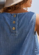 Shell Denim Sleeveless Tank by Frank & Eileen