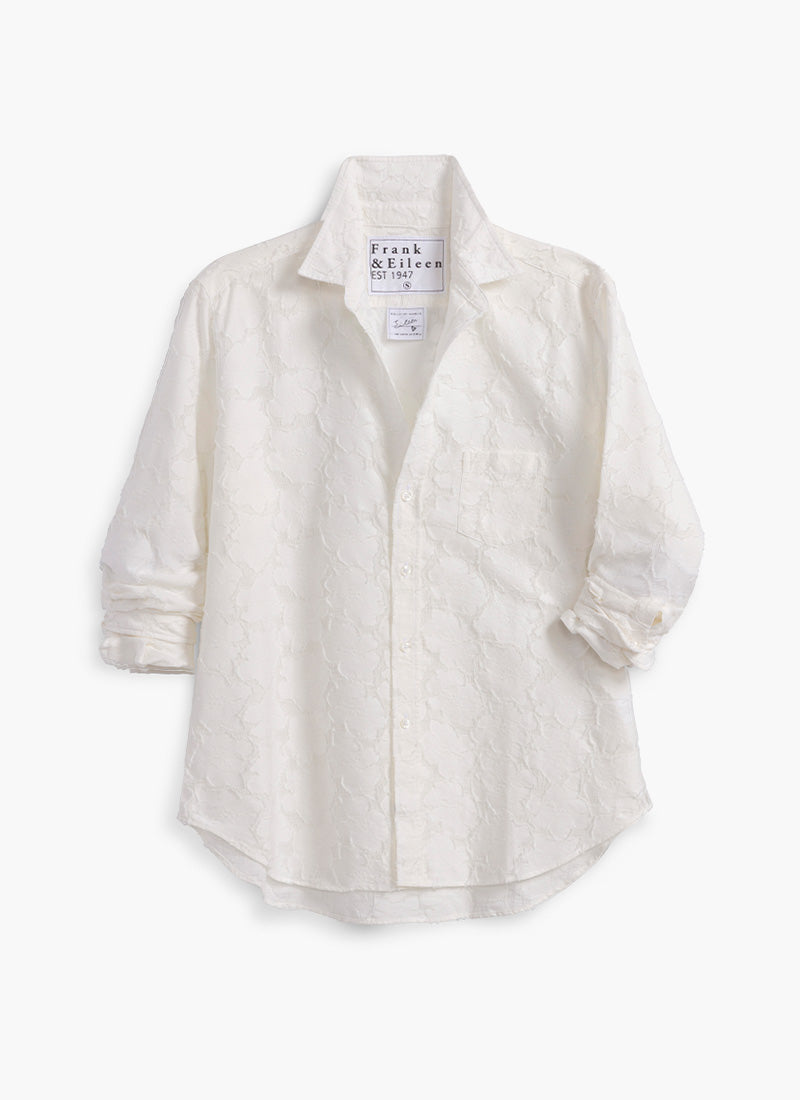 Frank & Eileen Eileen Relaxed Button Up Shirt Off White