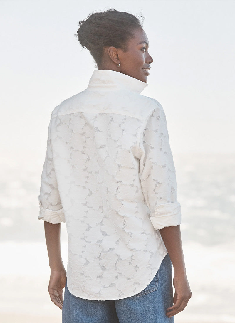 Frank & Eileen Eileen Relaxed Button Up Shirt Off White