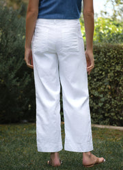 Frank & Eileen Wexford Utility Wide-Leg Linen Pant