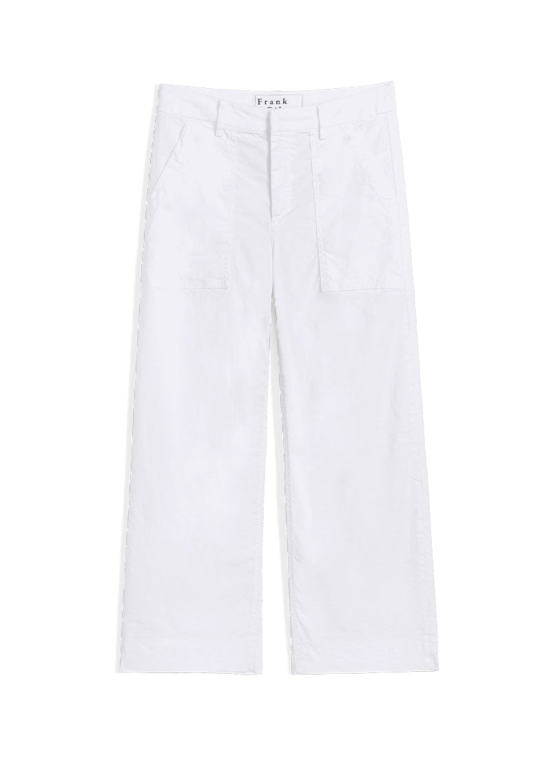 Frank & Eileen Wexford Utility Wide-Leg Linen Pant