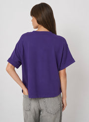 French Terry Boxy T-Shirt by REPEAT Cashmere at Andrews
