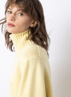 Cashmere Ribbed Highneck  Pullover