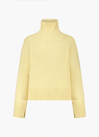 Cashmere Ribbed Highneck  Pullover