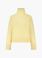 Cashmere Ribbed Highneck  Pullover