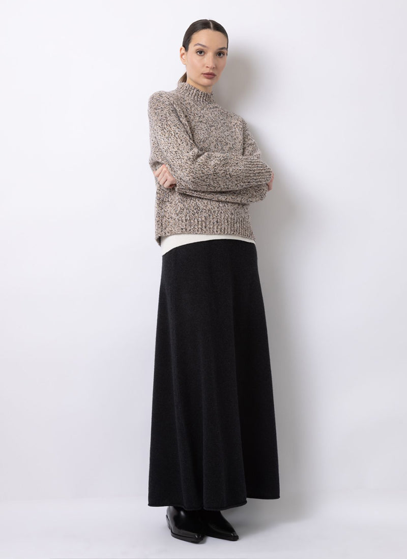  Cashmere Mouline Mockneck Sweater by FTC Cashmere at Andrews 