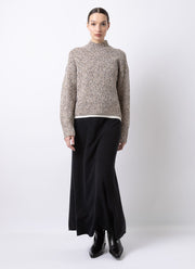  Cashmere Mouline Mockneck Sweater by FTC Cashmere at Andrews 
