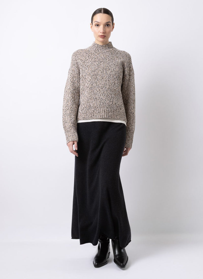  Cashmere Mouline Mockneck Sweater by FTC Cashmere at Andrews 