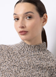  Cashmere Mouline Mockneck Sweater by FTC Cashmere at Andrews 