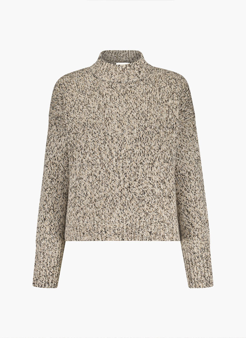  Cashmere Mouline Mockneck Sweater by FTC Cashmere at Andrews 