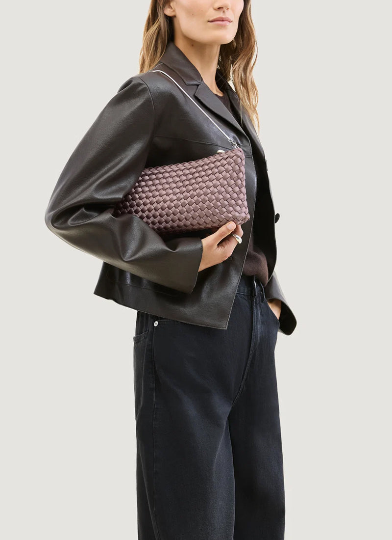 Gala Satin Clutch Lavender