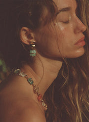 Rainbow Square Earrings