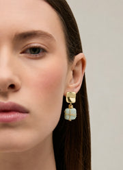 Rainbow Square Earrings
