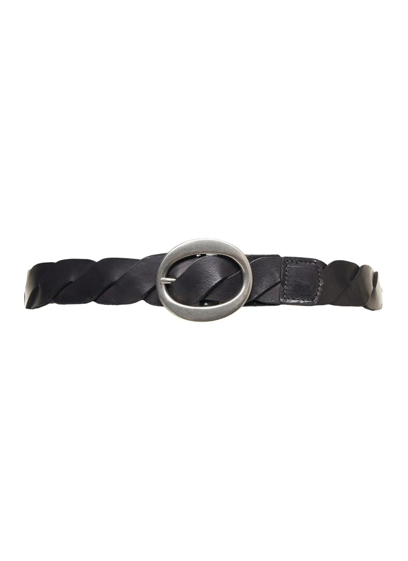 Gavazzeni Italy Cate Braided Oval Buckle Belt