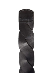 Gavazzeni Italy Cate Braided Oval Buckle Belt