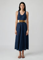 Gavazzeni Italy Flavia Elastic Square Buckle Belt